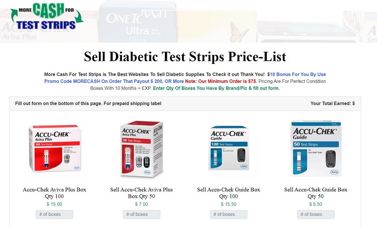 where to sell test strips